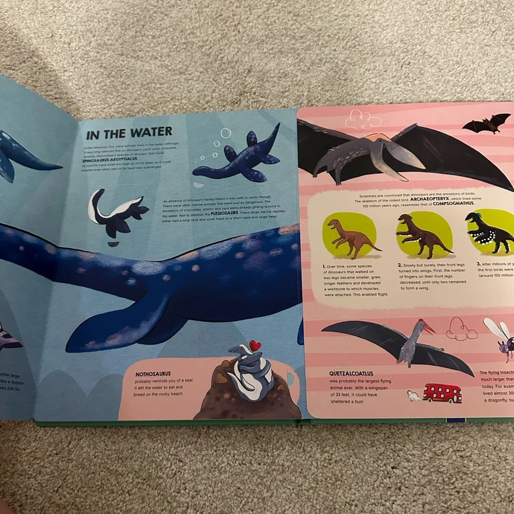My Journey of Discovery Dinosaurs Book - Green and Orange